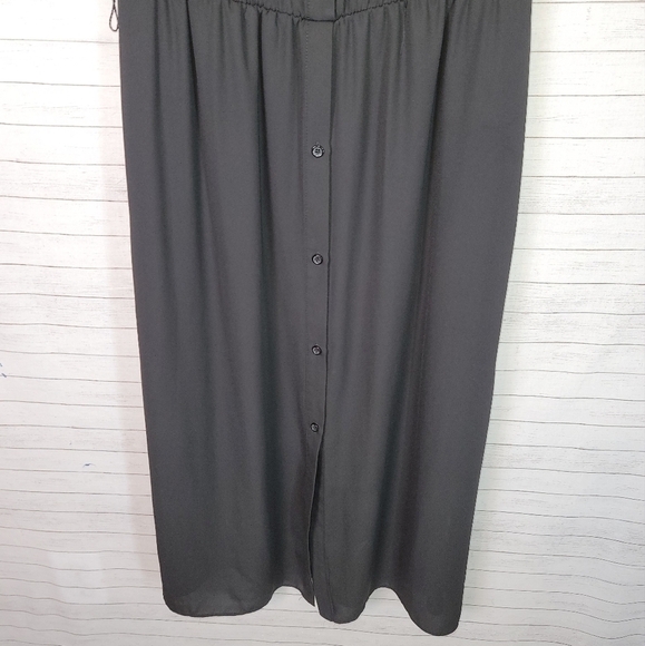 WHITE HOUSE BLACK MARKET BLACK SOFT SHIRTDRESS, SZ 4 - Picture 6 of 12